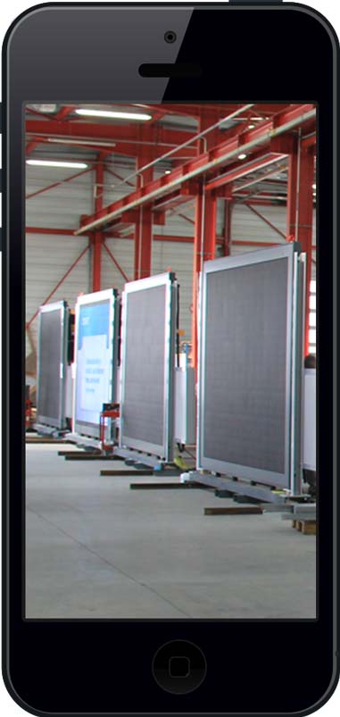4 panneaux LED dans nos ateliers