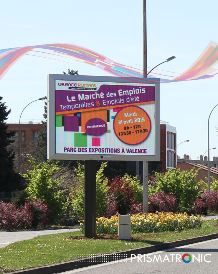 Panneau publicitaire lumineux P8 6m² – France
